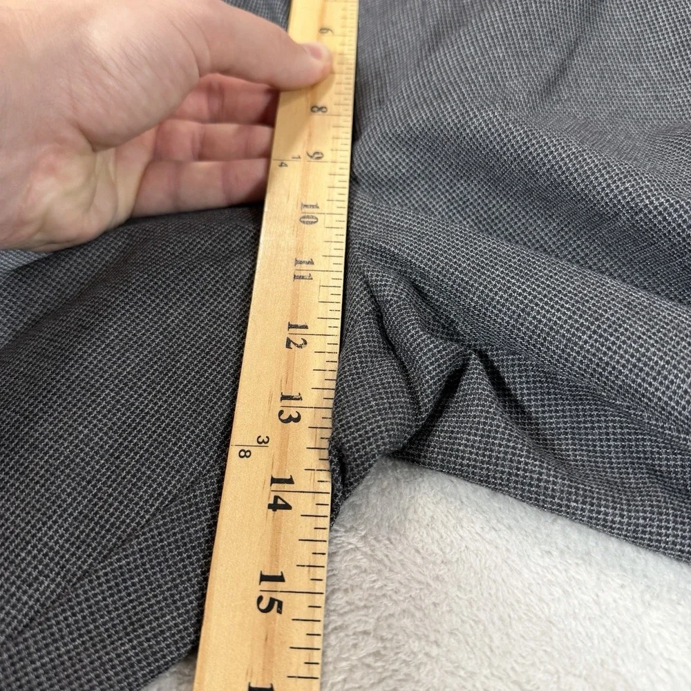 Banana Republic Non-Iron Tailored Fit Dress Pants Men's 36x34 Gray Flat Front
